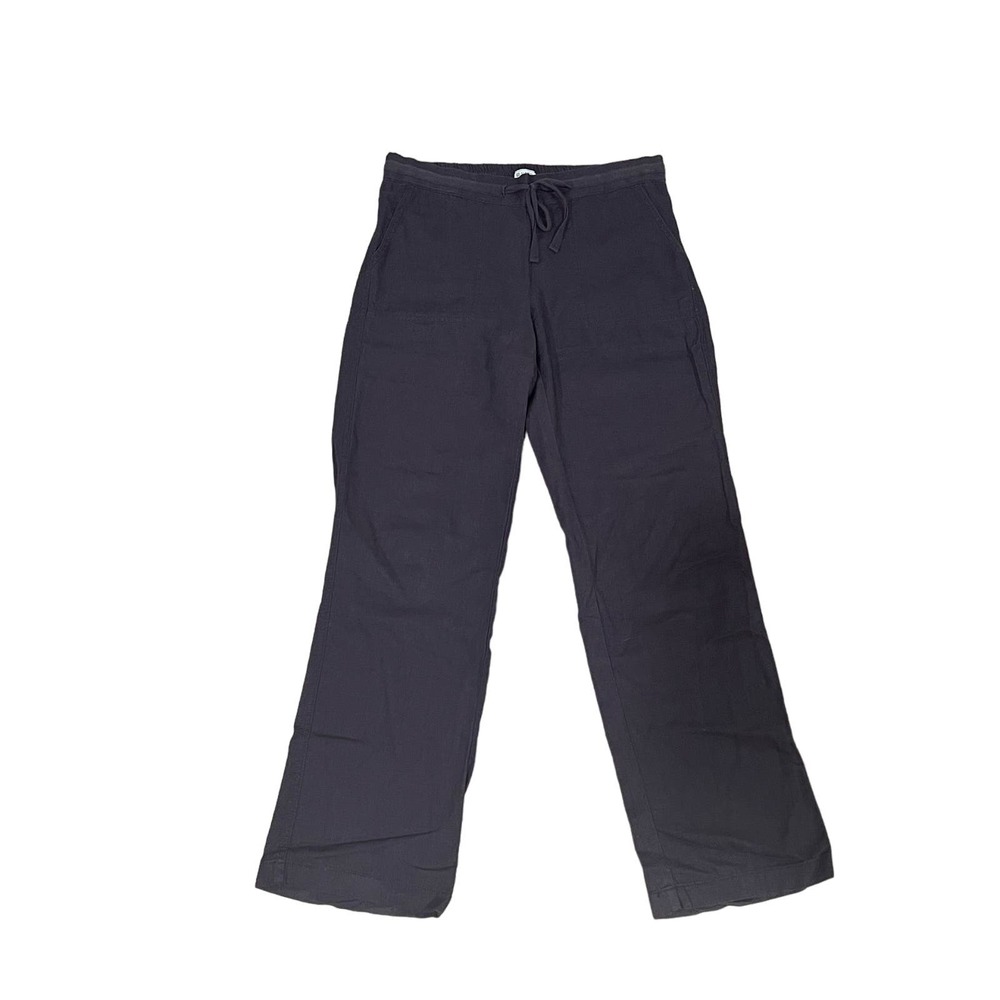 Susini‎ Charcoal Gray Linen Pants, S, #421-P